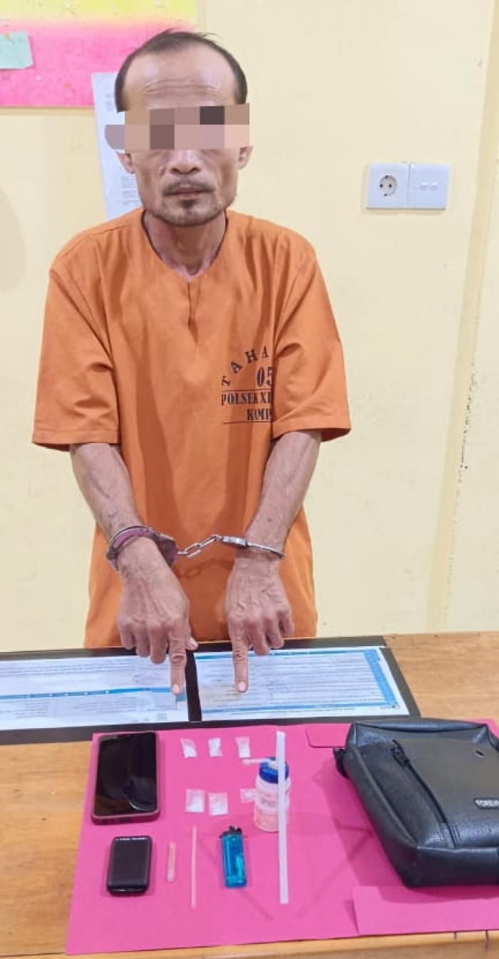 Polsek XIII Koto Kampar Amankan Pelaku Narkoba di Desa Koto Tuo