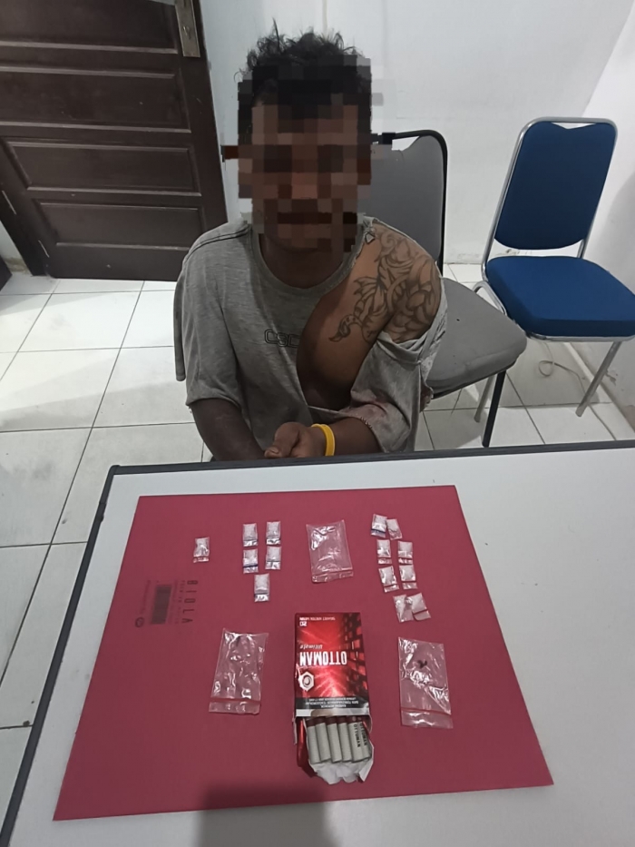 Tersangka Narkoba di Perhentian Raja Sempat Kabur, Polisi Sigap Amankan Barang Bukti Sabu!