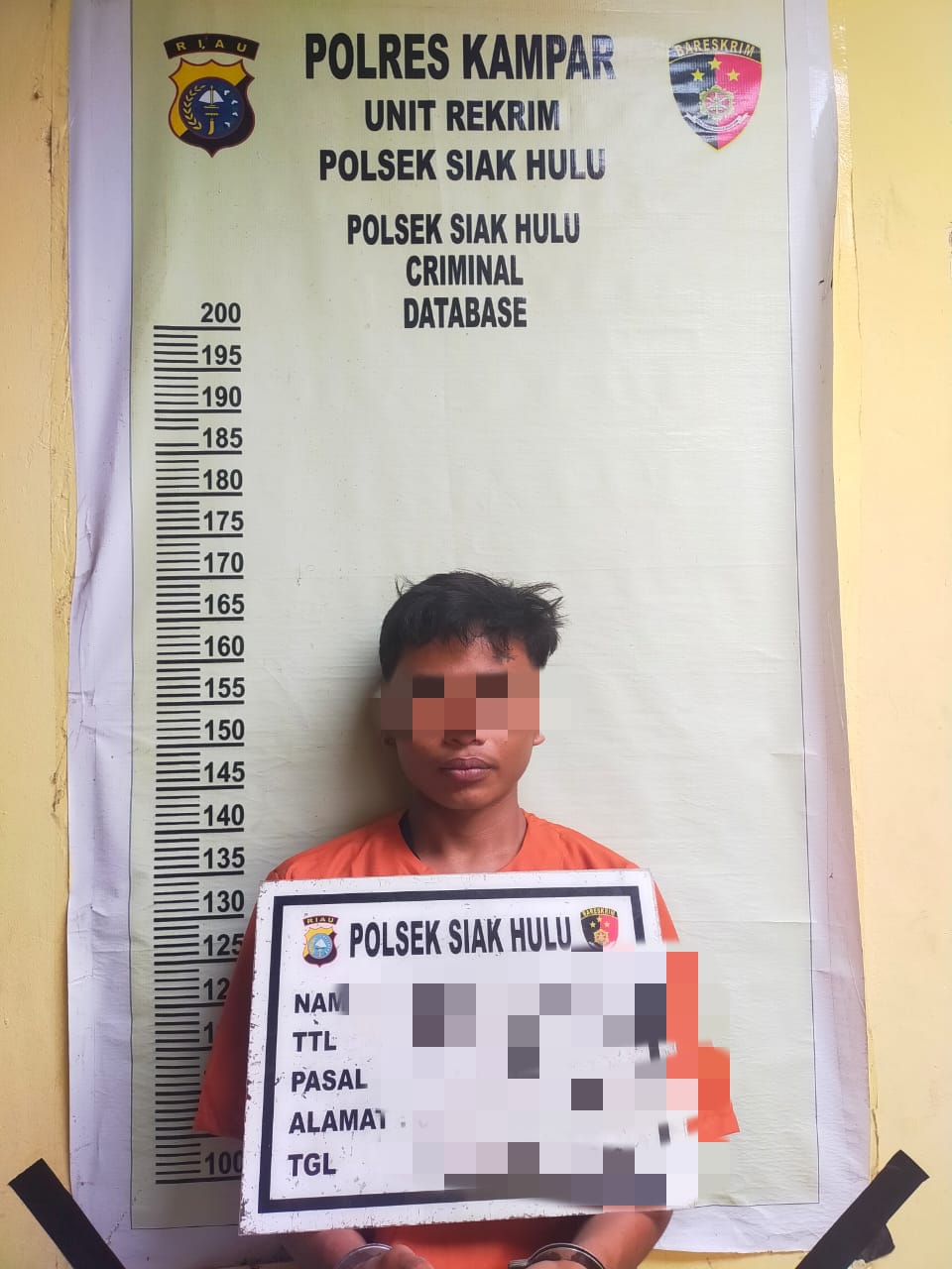 Bongkar Warung, Remaja Ditangkap warga Lalu Diserahkan Ke Polsek Siak Hulu