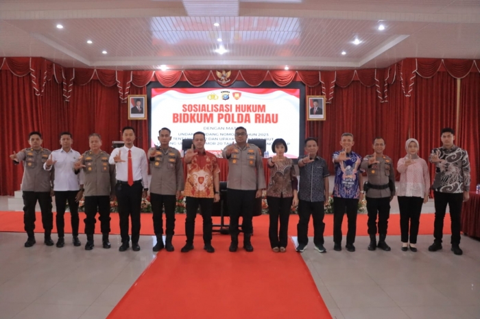 Kapolres Kampar Sambut Tim Bidkum Polda Riau, Gelar Sosialisasi Hukum KUHP dan KUHAP Terbaru