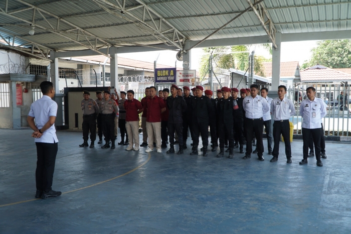 Komitmen Zero Halinar, Rutan Dumai Gelar Razia Kamar Hunian Warga Binaan