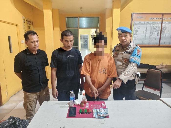 Polsek Tapung Hilir Ungkap Kasus Narkotika Sabu, Suplayer dan Barang Bukti Disita