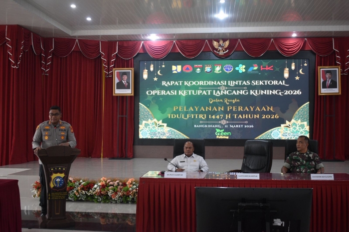 Kapolres Kampar Pimpin Rapat Koordinasi Operasi Ketupat Lancang Kuning 2026, Perkuat Sinergi Jelang Idul Fitri