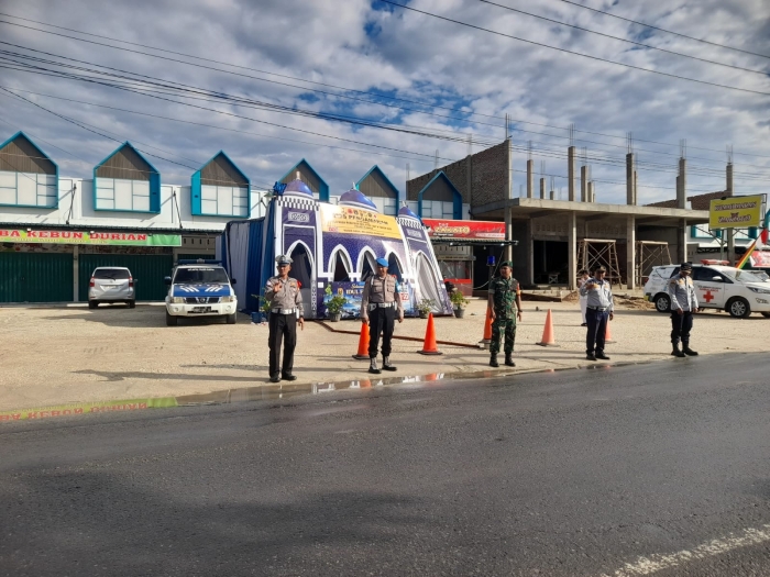 Pospam Kampar Kiri Siaga Penuh, Wujudkan Perjalanan Mudik yang Lancar dan Tertib