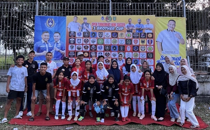 Tim Putri SSB Persikalis Melaju ke Final Turnamen Mini Soccer 3 Brother Cup di Dumai