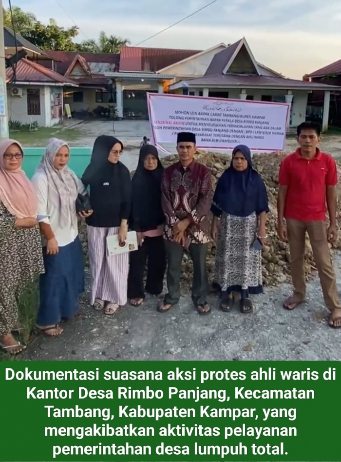 Ahli Waris vs Kades Benzainal: Sengketa Tanah Ulayat KM 19.5 Meluas, Bupati Kampar Diminta Turun Tangan Batalkan Mutasi.