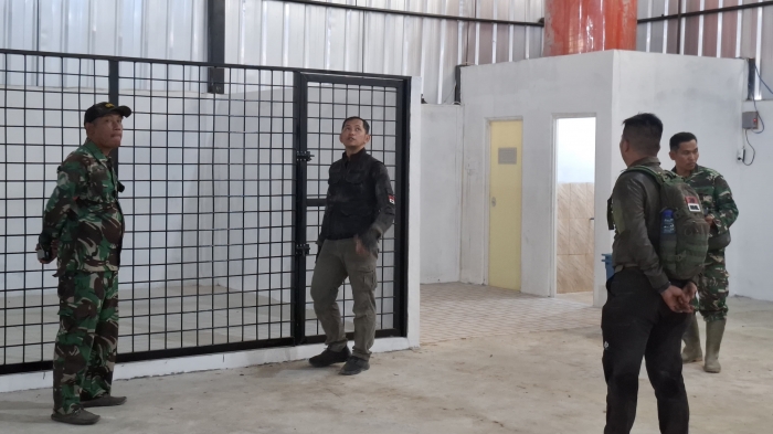 Dandim 0314/Inhil Tinjau Pembangunan Koperasi Merah Putih