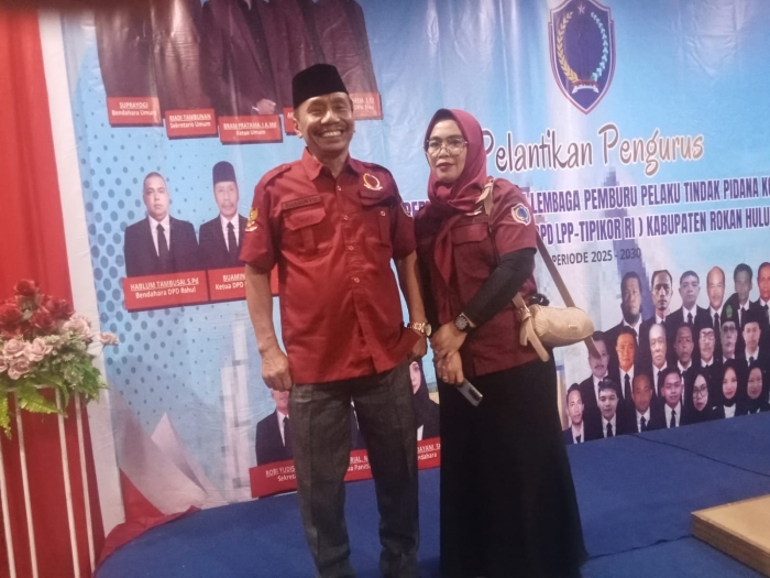 Pelantikan DPD LPP Tipikor RI Rohul Berjalan Sukses